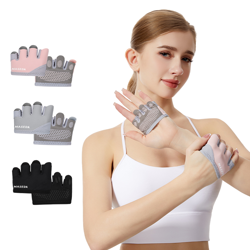 Yoga Fitness & Nutrition Llp - 피트니스용 손가락 없는 장갑 한 쌍: