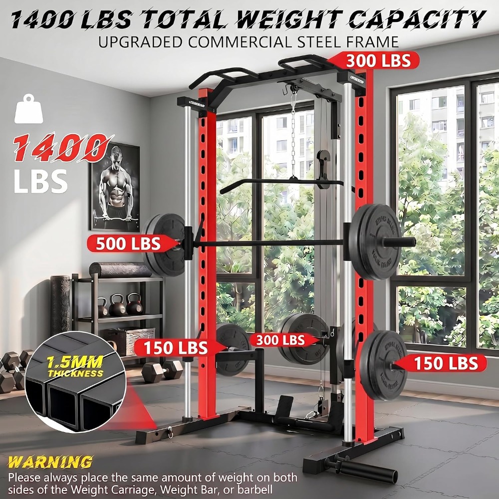 올인원 스미스 머신 파워 랙 (랫풀다운, 풀업바, 바벨 - Lat Pulldown Bar 리뷰 및 가격