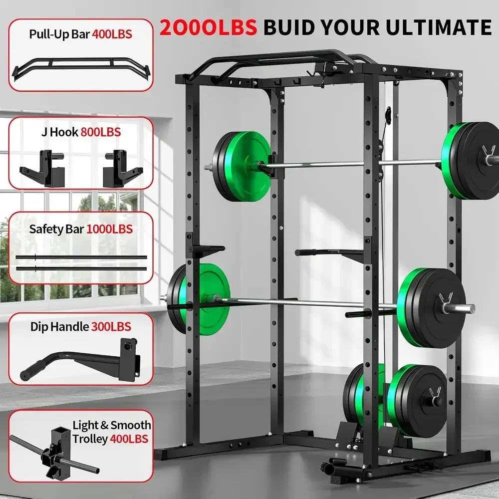 2000LBS 용량의 파워 랙 (랫풀다운, 다기능 케이 - Lat Pulldown Bar 리뷰 및 가격