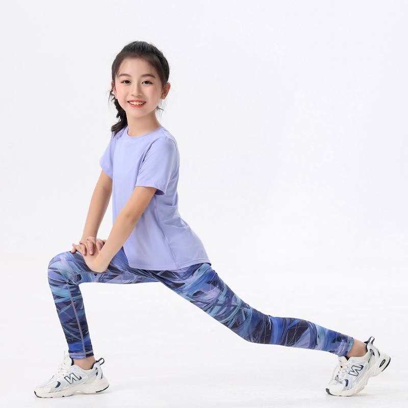 2피스 아동 스포츠웨어 짐 요가복 속건성 상의 베이스  - Yoga Fitness Girl 리뷰 및 가격