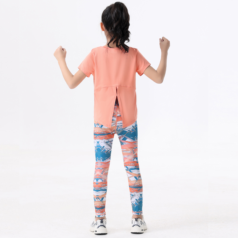 2피스 아동 스포츠웨어 짐 요가복 속건성 상의 베이스  - Yoga Fitness Girl 리뷰 및 가격