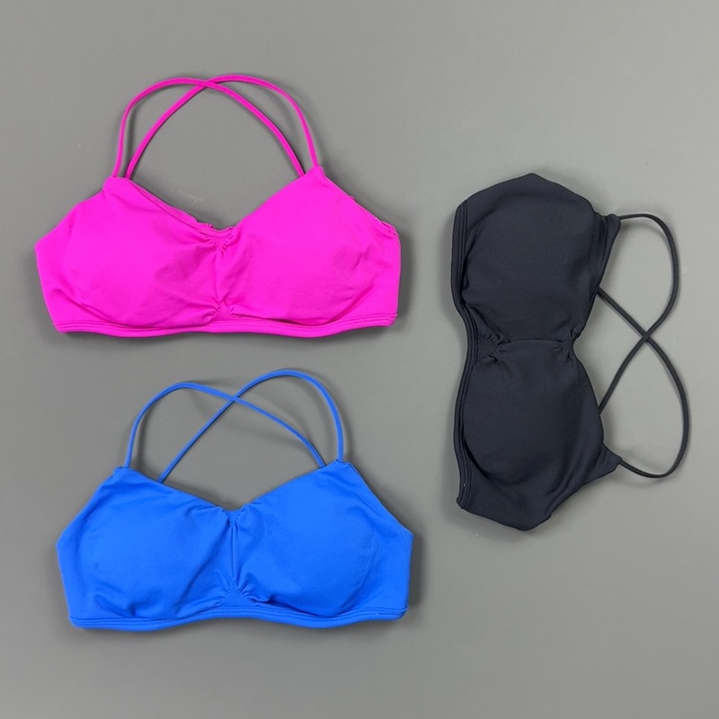 HISTELLO 프론트 러치드 크로스 백 스포츠 브라  - Yoga Fitness Tapis 리뷰 및 가격