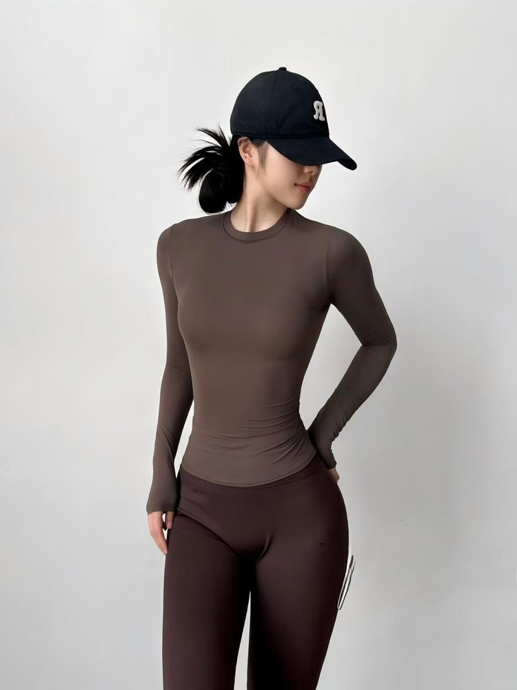 슬림핏 긴팔 요가 피트니스 티셔츠 속건성 경량 걸스 트 - Yoga Fitness Girl 리뷰 및 가격